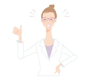 元気な女性のイラスト